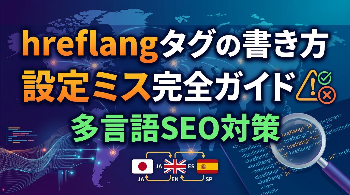 hreflangタグの書き方と設定ミス完全ガイド【多言語SEO】