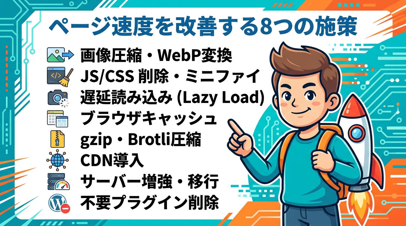 ページ速度を改善する8つの施策