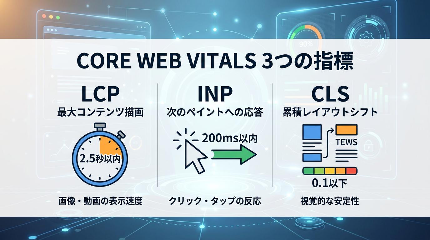 Core Web Vitalsの3指標とページ速度の関係