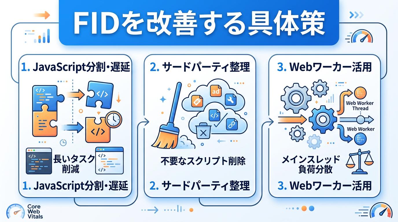 FIDを改善する具体的な施策
