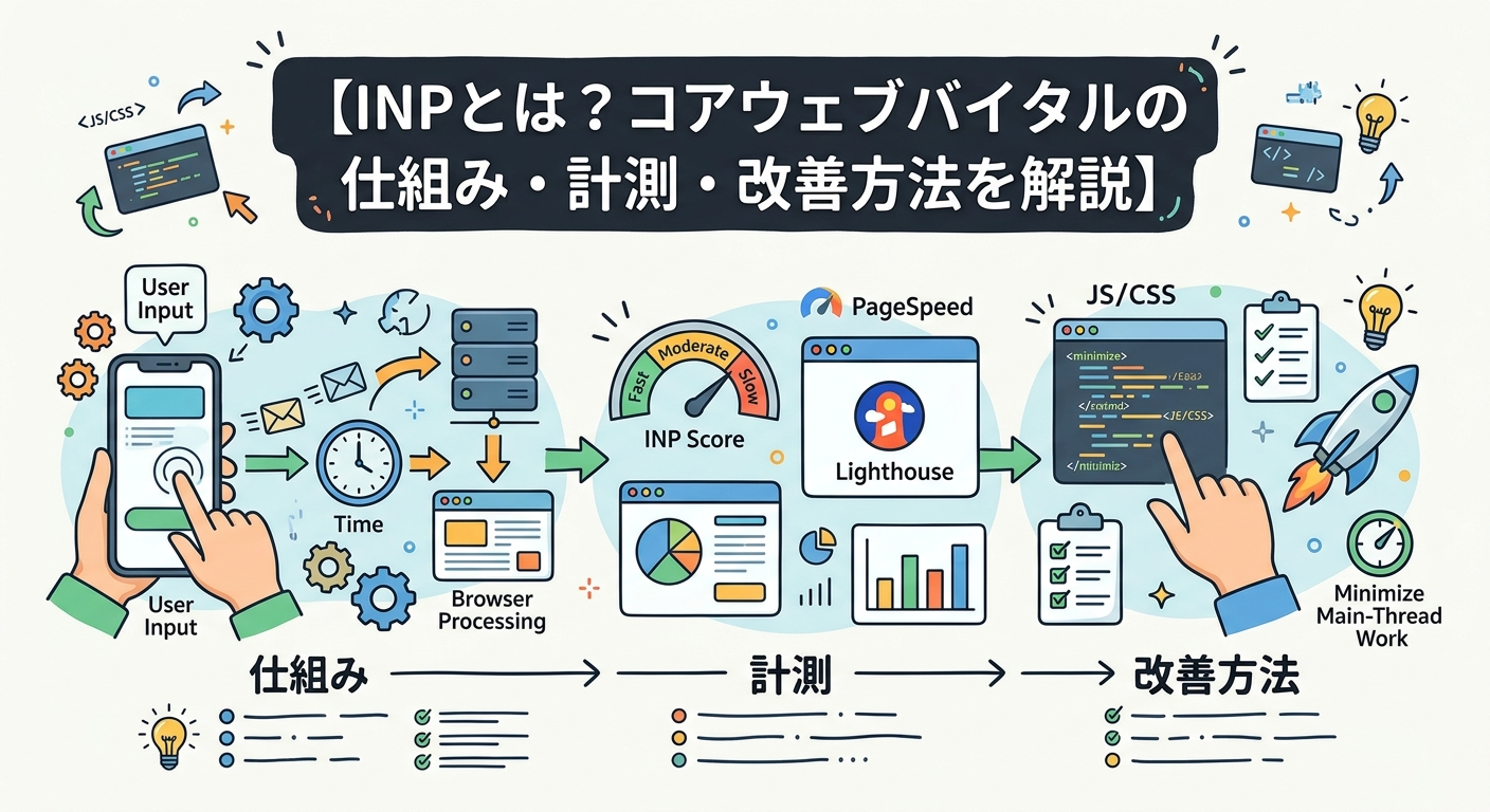 INPとは？コアウェブバイタルの仕組み・計測・改善方法を解説