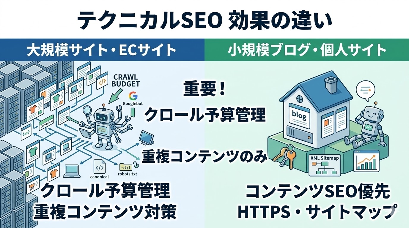 テクニカルSEOが効果的なサイト・そうでないサイトの違い