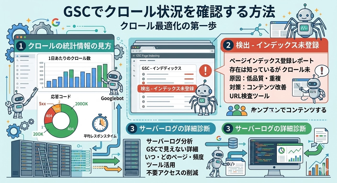 Googleサーチコンソールでクロール状況を確認する方法