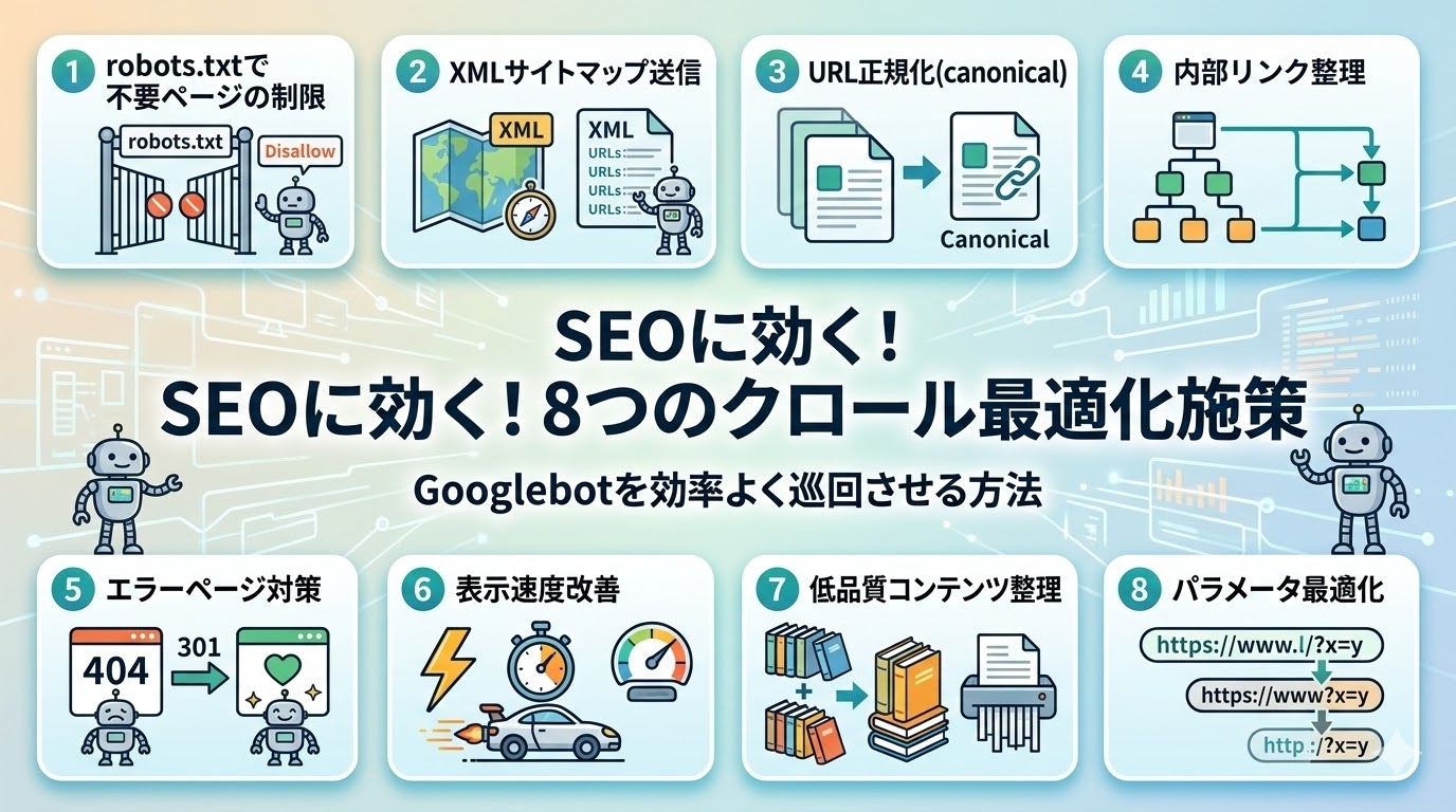 SEOに効く8つのクロール最適化施策