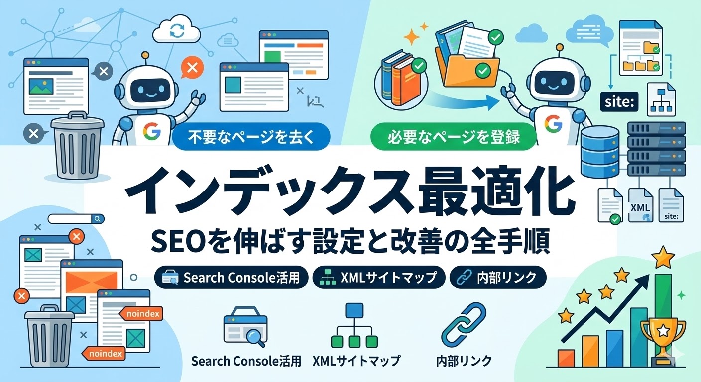 インデックス最適化とは｜SEOを伸ばす設定と改善の全手順