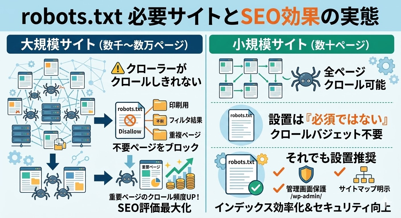 robots.txtが必要なサイトとSEO効果の実態