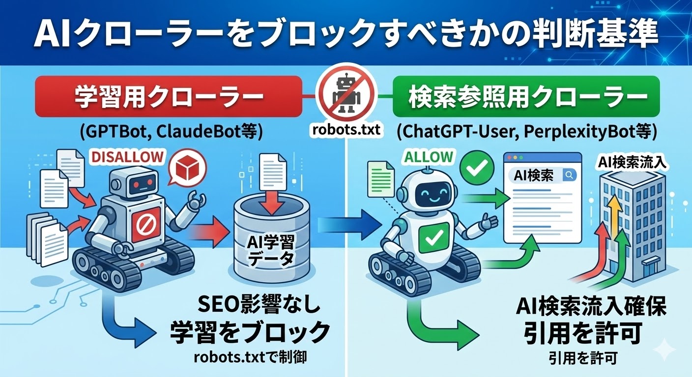 AIクローラーをブロックすべきかの判断基準